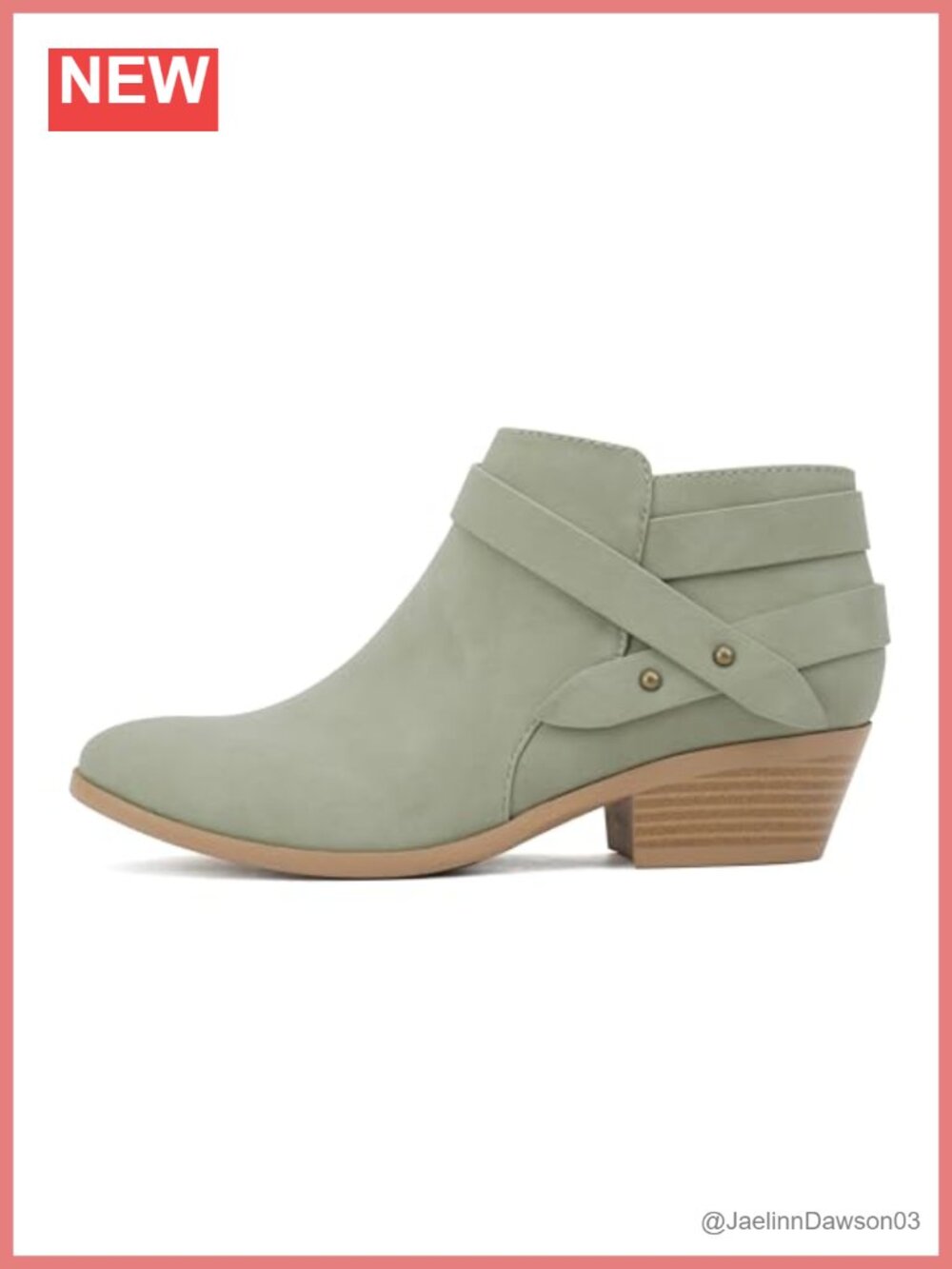 Women's Vegan Suede Ankle Bootie Block Heel Multi Strap Zip Closure Wide Fit